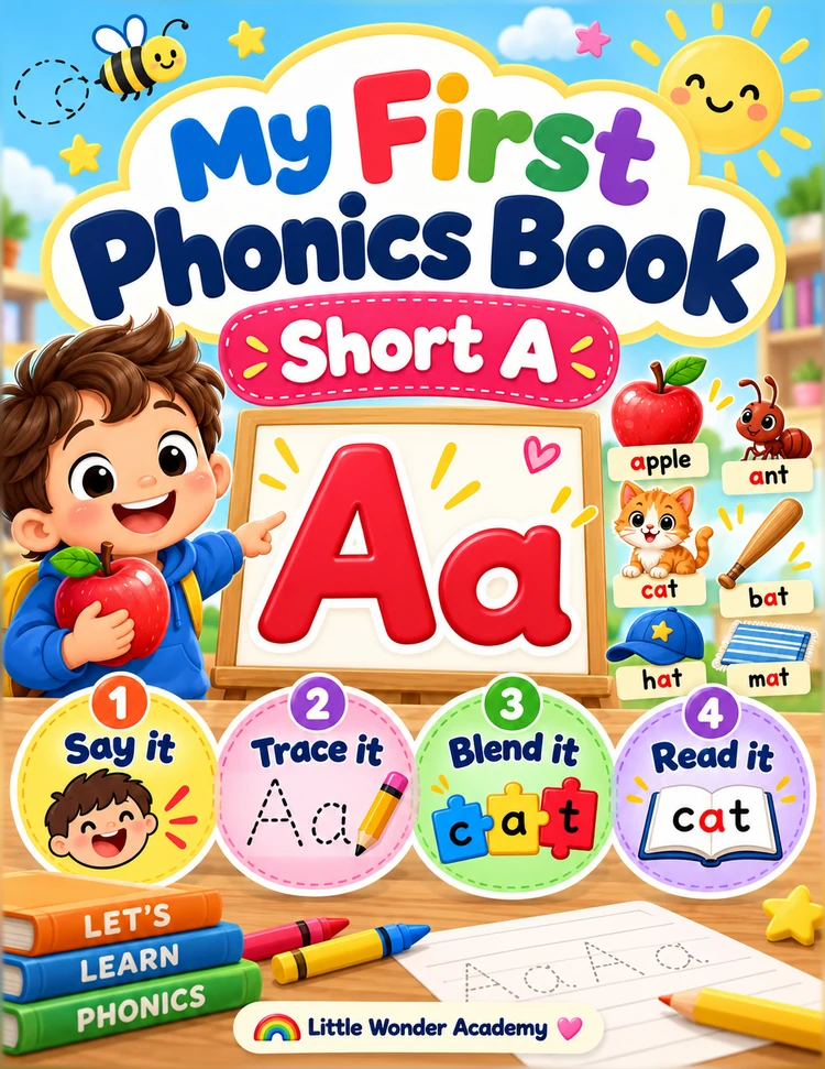 Original premium My First Phonics Book — Short A cover