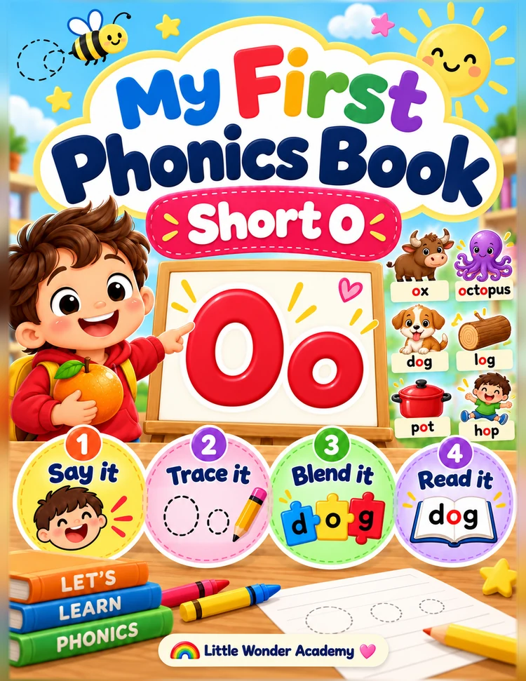Original premium My First Phonics Book — Short O cover